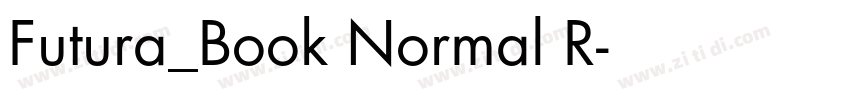 Futura_Book Normal R字体转换